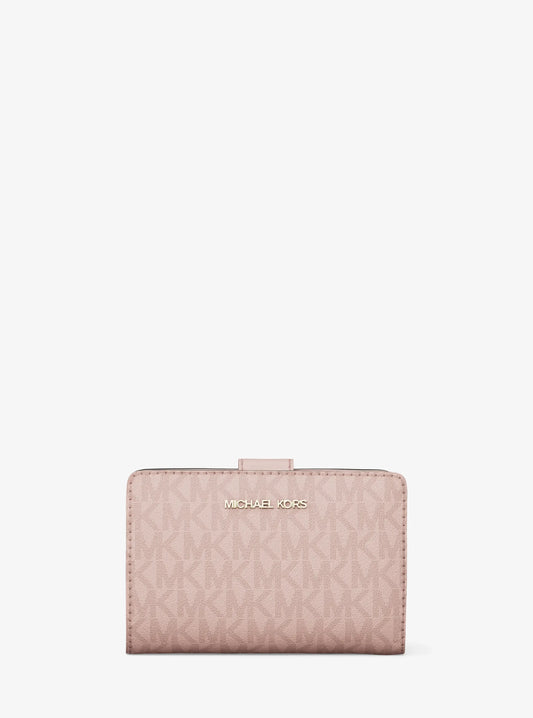 Jet Set Medium Signature Logo Bi-Fold Wallet