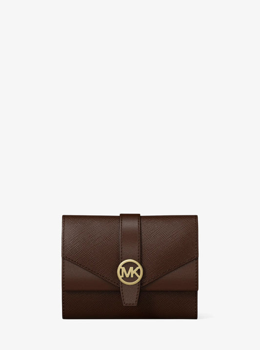 Greenwich Medium Saffiano Leather Trifold Wallet