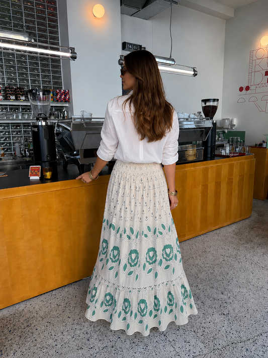 Floral maxi skirt