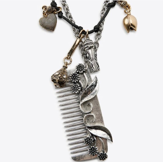 ZARA necklace pack of 2 charm comb
