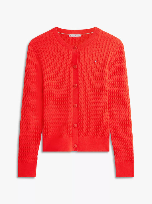 Lightweight Cable Knit Cardigan