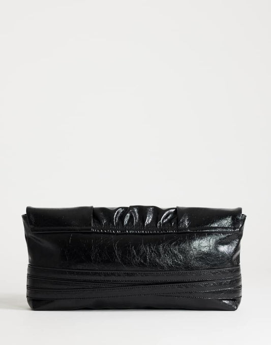 Topshop Meadow strap clutch in black