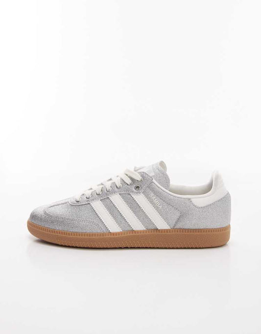 adidas Originals Disco Samba OG trainers in silver glitter