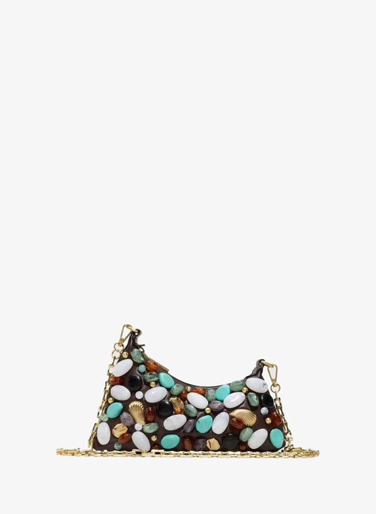 ALDO COASTAL Gem Embellished Shoulder Bag