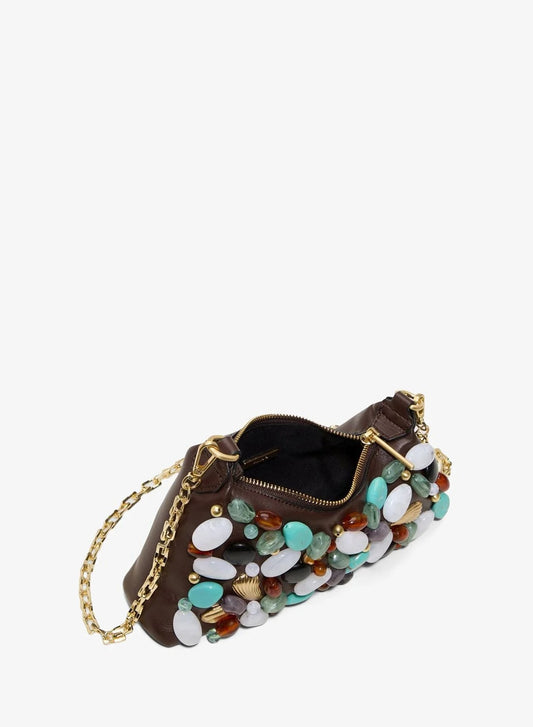 ALDO COASTAL Gem Embellished Shoulder Bag