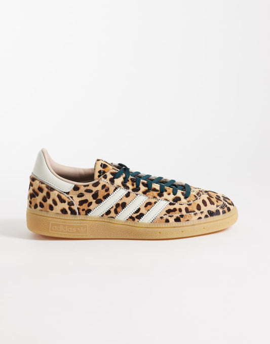 adidas Originals Handball Spezial trainers in leopard print with gum sole