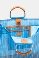 Striped tote bag