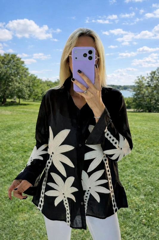 Palm Black Shirt
