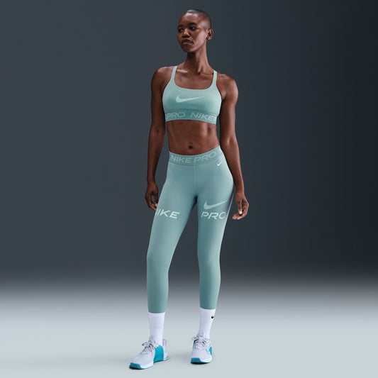 Nike Pro Women's Mid-Rise 7/8 Mesh-Panel Graphic Leggings