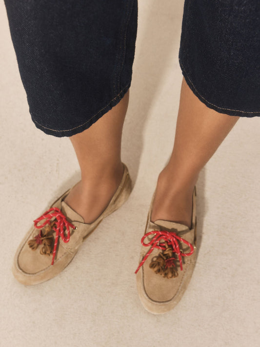 Forever Comfort® Leather Charm Boat Shoes