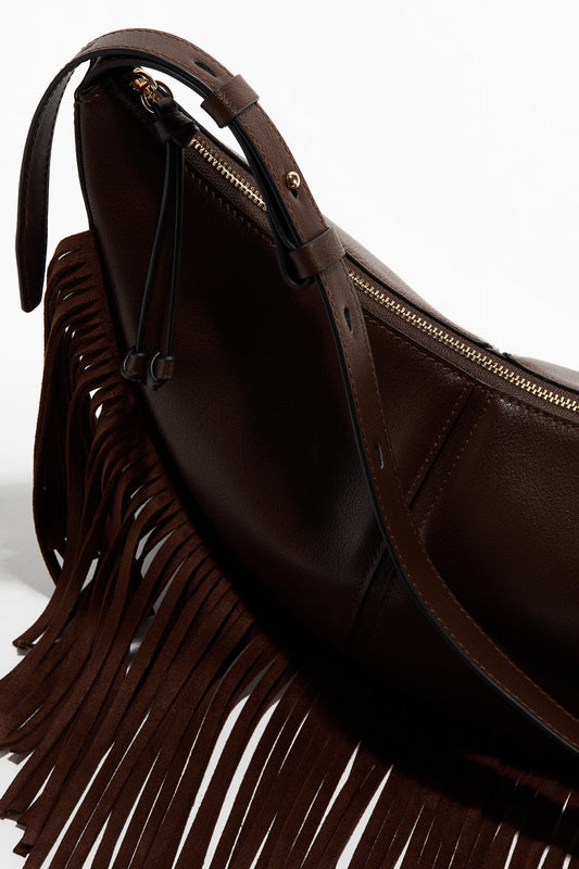 Fringed crossbody bag