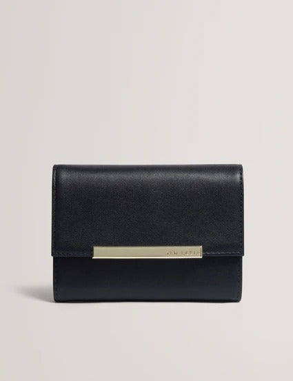 Rylah Bar Detail Small Leather Purse Camel