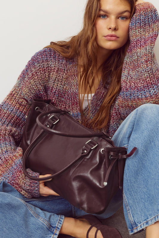 Bow detail tote bag