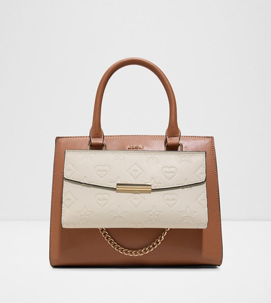 ELELDEN Logo Debossed Satchel Bag