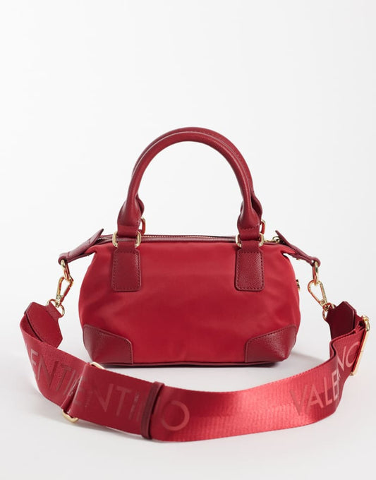 Valentino Jenny Re mini nylon top handle bag in red - RED