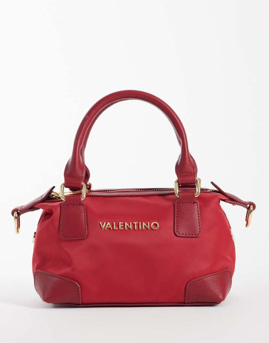 Valentino Jenny Re mini nylon top handle bag in red - RED