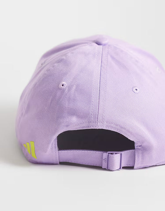 adidas Performance Three Stripes Studios baseball cap in purple