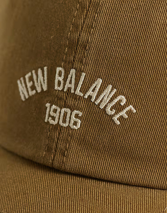 New Balance 6 panel 1906 cap in dark beige