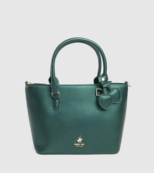 Textured Zip-Closure Tote Bag