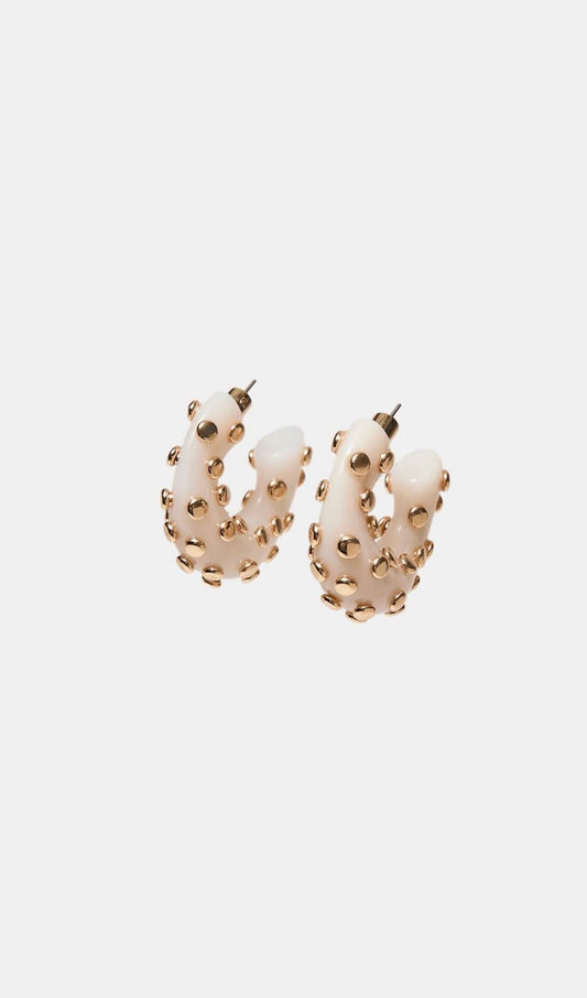 Stud hoop earings