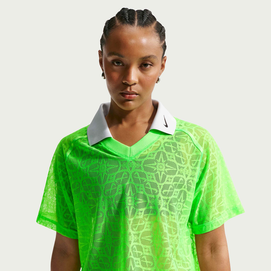 Women's Loose Lace Polo Jersey Top