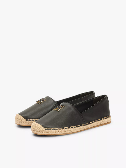 TH Monogram Leather Espadrille