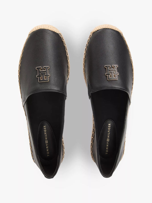 TH Monogram Leather Espadrille