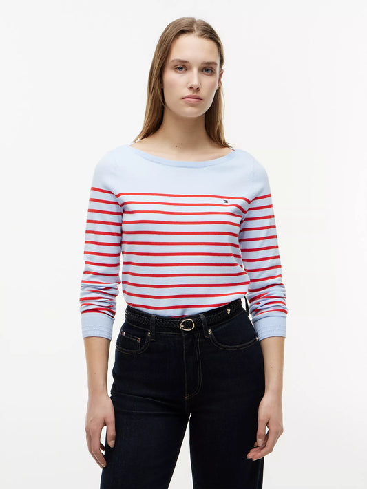 Striped Boatneck Sweater