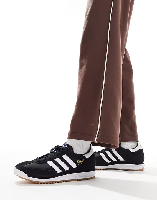adidas Originals SL 72 RS trainers in black and white