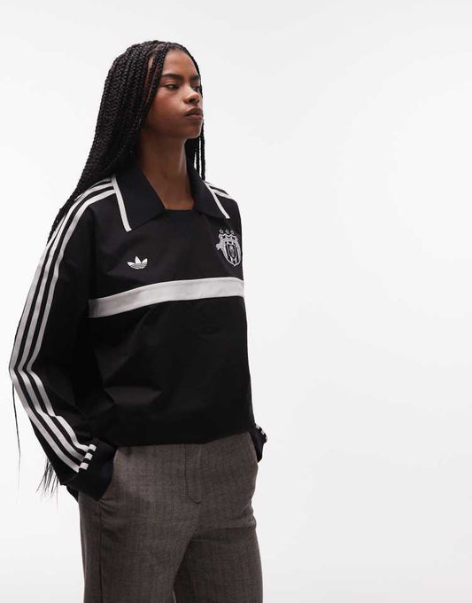 adidas Originals rugby long sleeve polo shirt