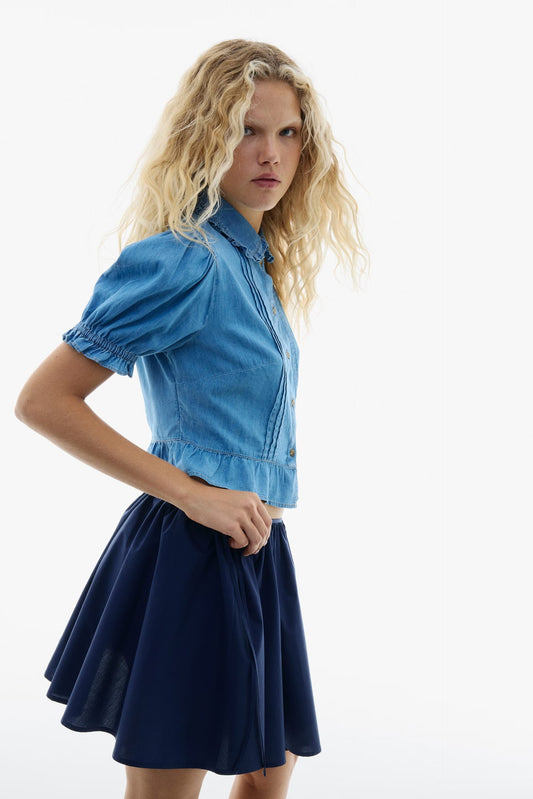 Denim blouse