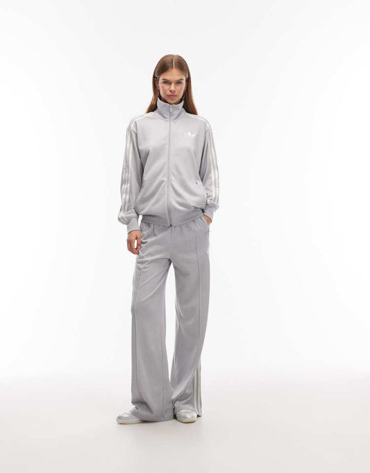 adidas Originals disco Firebird track pants in silver glitter