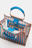 Striped handbag