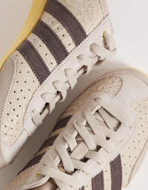 adidas Originals Japan Decon croc trainers in grey and brown