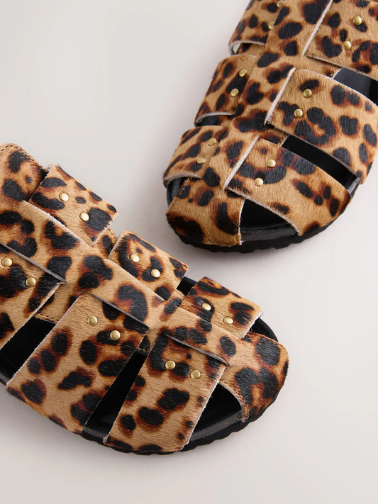 Tan Brown Forever Comfort® Fisherman Footbed Mules