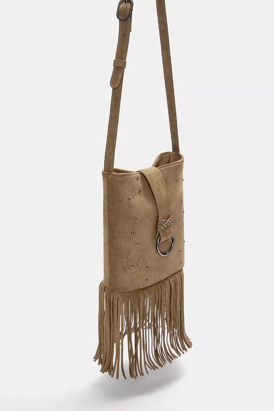 Fringed crossbody bag