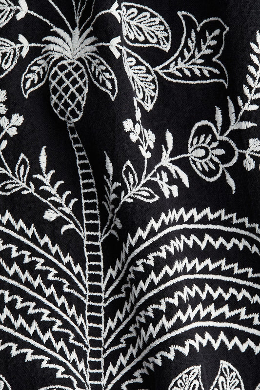 Embroidered cotton dress
