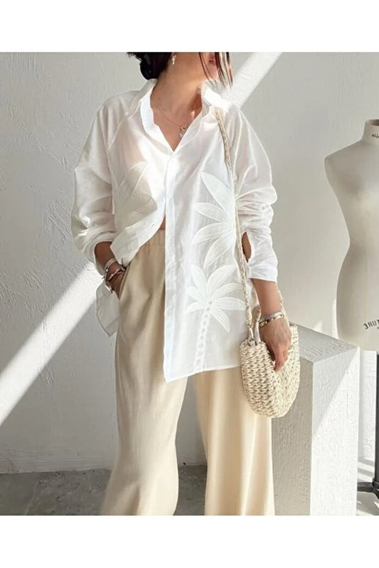 Palm White Shirt