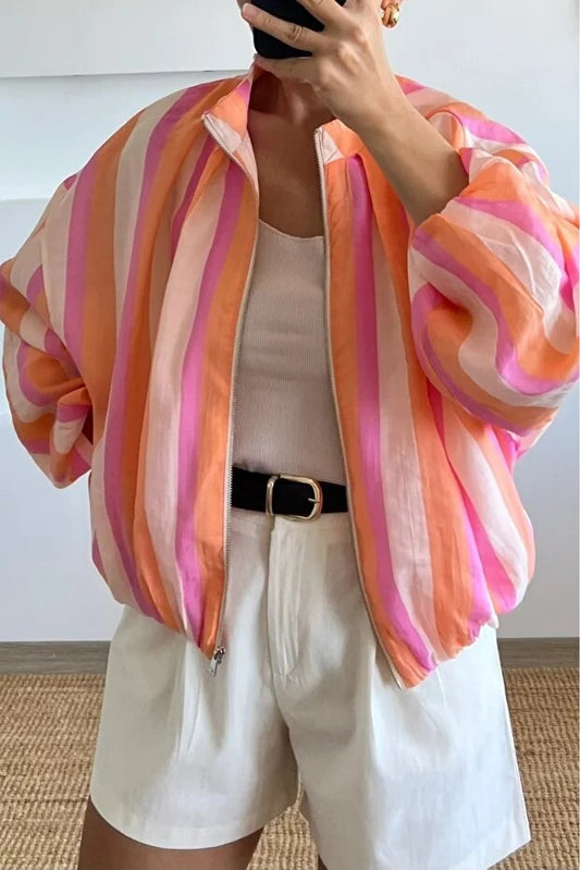 Orange Pink Design Jacket
