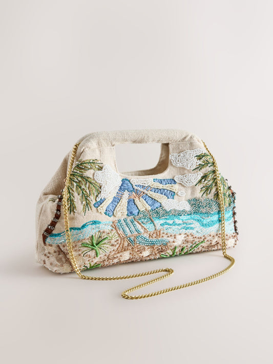 Natural Scenic Cut Out Clutch Bag
