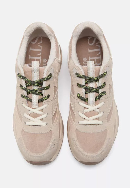 Leather detail trainers