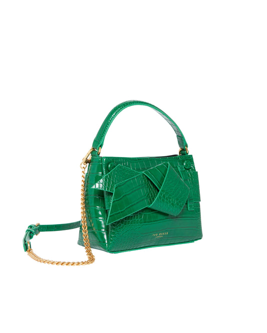 Ssansa Knot Bow Mini Top Handle Bag Brt-Green