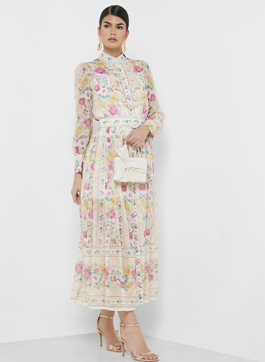 Floral Chiffon Dress