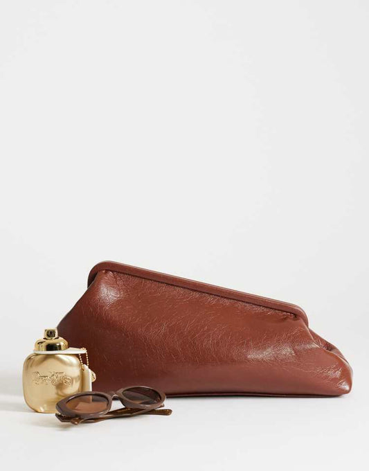 Topshop Anna angular clutch bag