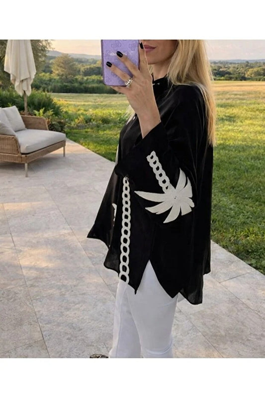Palm Black Shirt
