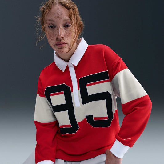 Nike Sportswear Women's Long-Sleeve Graphic Polo Top