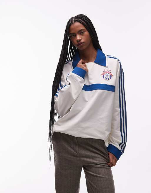 adidas Originals rugby long sleeve polo shirt